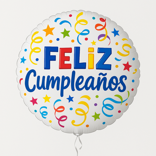 Globo con Helio de Feliz Cumpleaños